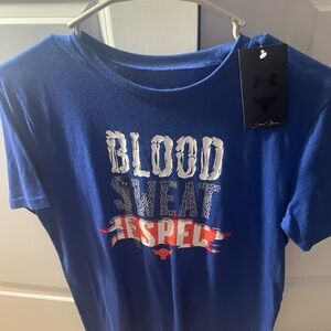 NWT boys Under Armour Blue Graphic T-Shirt